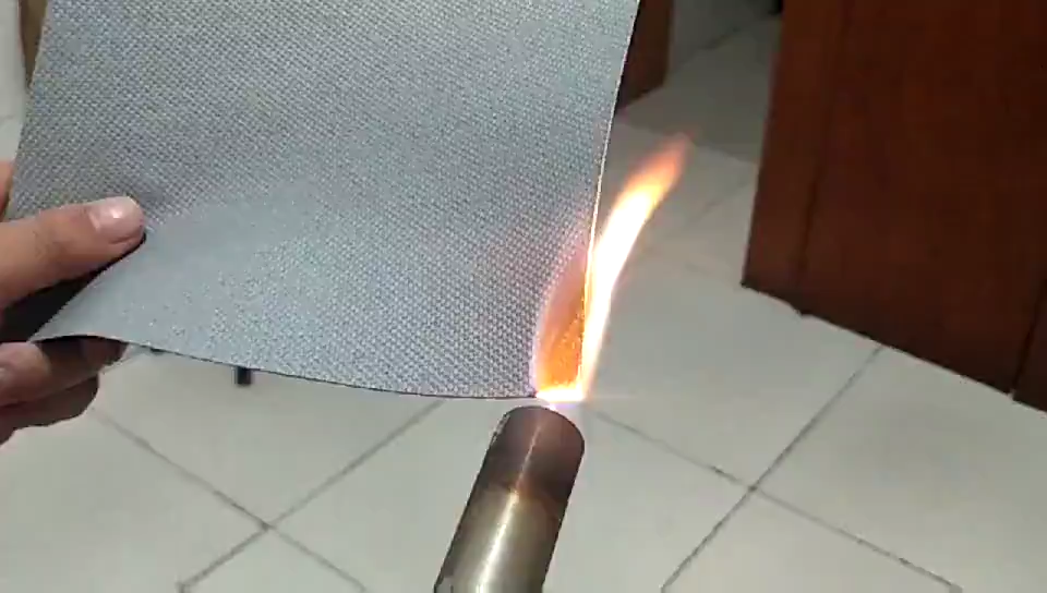 硅胶防火布燃烧测试视频