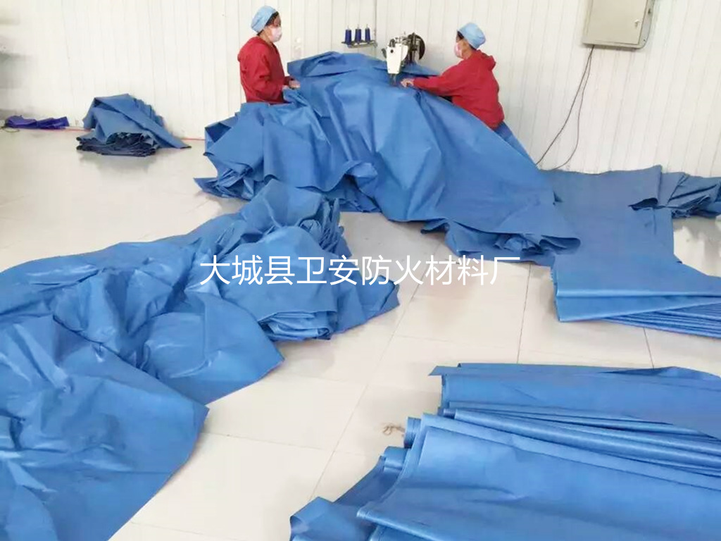 阻燃防火布_三防布_加工定做汽车篷布_货场帆布_防火棉门帘_防火电梯罩